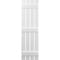 Ekena Millwork Americraft 4-Board, 3 Batten Exterior Real Wood Spaced Board-n-Batten Shutters, ARW401SB415X41WHH, PR ARW401SB415X41WHH - alternate 4